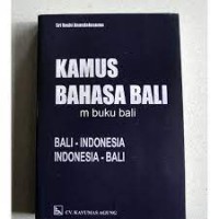 Image of Kamus bahasa Bali : Bali-Indonesia Indonesia-Bali